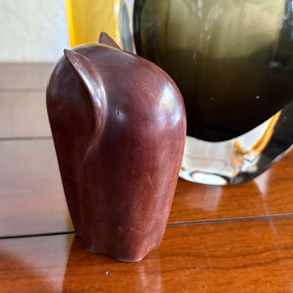 1970s Modernist Mini Elephant Sculpture Wood - Picture 3 of 7